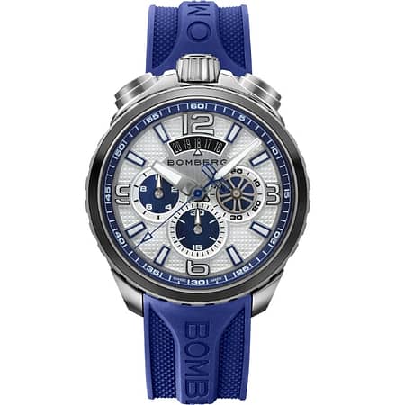 Bomberg Bolt-68 Steel & Blue Sapphire Chronograph