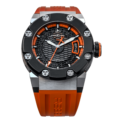 Rebellion Predator S 3 HandsTitanium / Ceramic / Orange