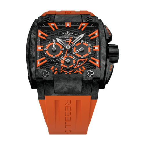 Rebellion RE1 2.0 ChronographCarbon Forged / Orange