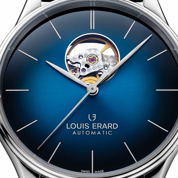 Louis Erard Héritage Open Heart Blau - Image 4