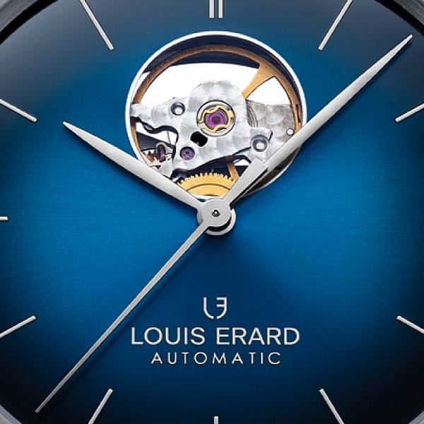 Louis Erard Héritage Open Heart Blau - Image 5