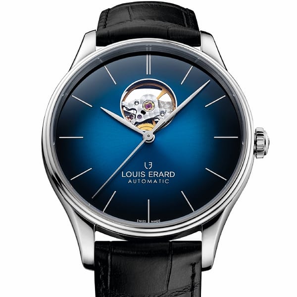 Louis Erard Héritage Open Heart Blau - Image 2