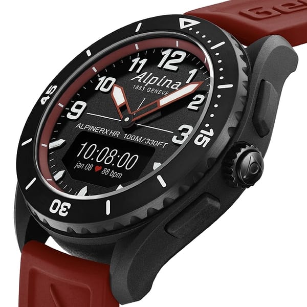 Alpina AlpinerX Alive Smartwatch Schwarz-Rot – Image 3