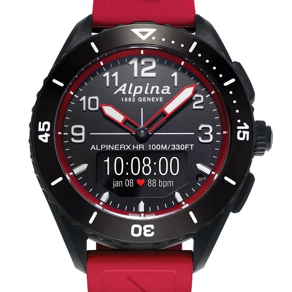 Alpina AlpinerX Alive Smartwatch Schwarz-Rot – Image 2
