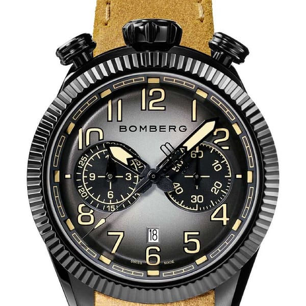 Bomberg BB-68 Smoked Black Chronograph – Image 3