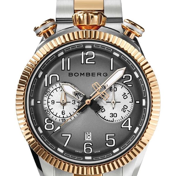Bomberg BB-68 Smoked Dark Grey Chronograph - Image 3