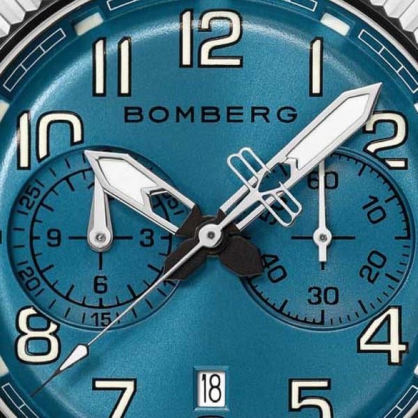 Bomberg BB-68 Smoked Light Blue Chronograph - Image 6