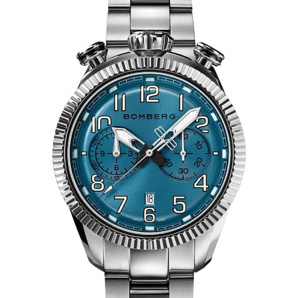Bomberg BB-68 Smoked Light Blue Chronograph - Image 2