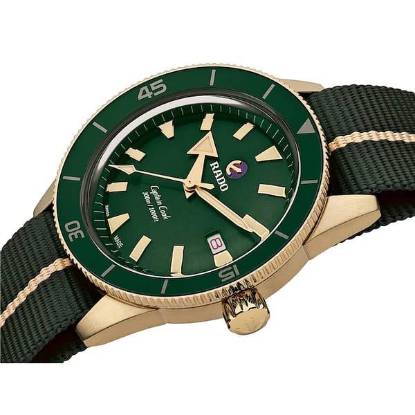Rado HyperChrome Captain Cook XL Automatik Bronze / Nato grün – Bild 2