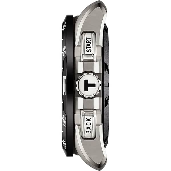 Tissot T-Touch Connect Solar Smartwatch Titan mit schwarzem Kautschukarmband - Image 2