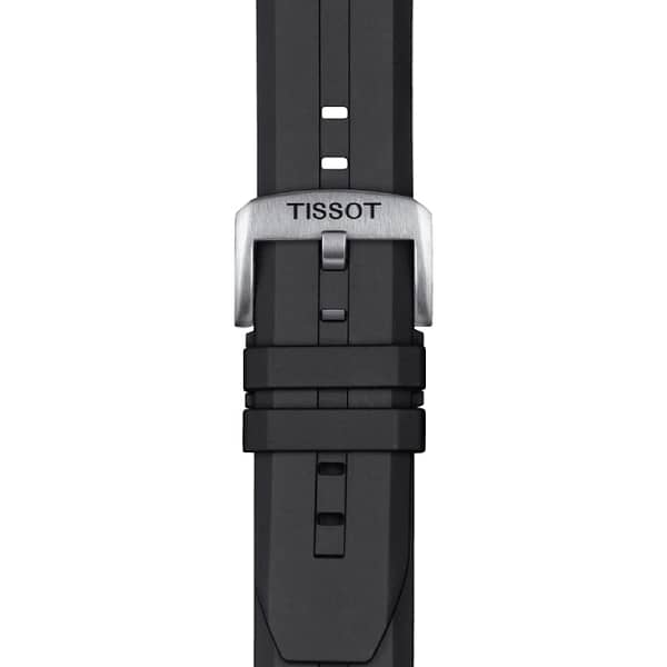 Tissot T-Touch Connect Solar Smartwatch Titan mit schwarzem Kautschukarmband - Image 4