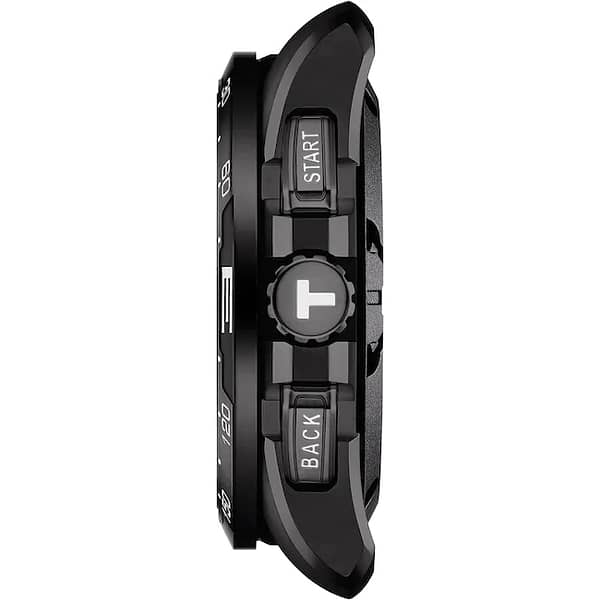 Tissot T-Touch Connect Solar Smartwatch Titan PVD Schwarz mit schwarzem Kautschukarmband - Image 3