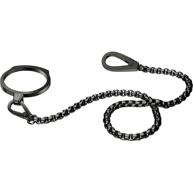 Bomberg Bolt-68 Racing Edelstahlkette & Medallion PVD Schwarz