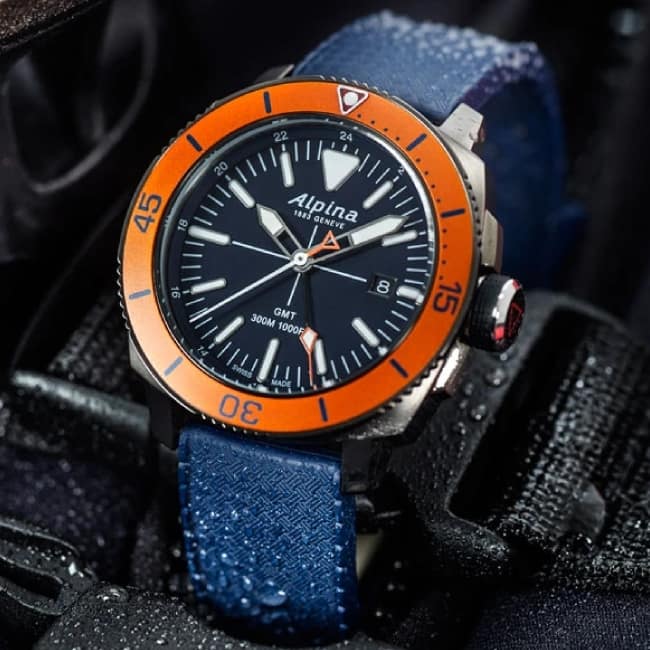 Alpina Seastrong Diver 300 GMT Blau - Image 5
