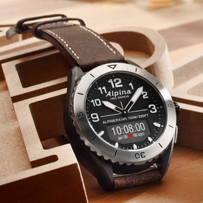 Alpina AlpinerX Alive Smartwatch Schwarz-Braun – Image 4