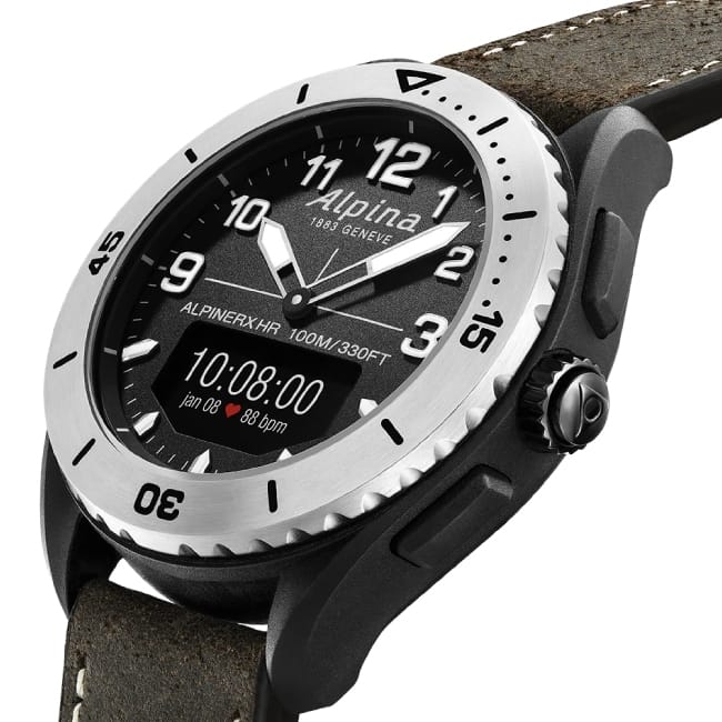 Alpina AlpinerX Alive Smartwatch Schwarz-Braun – Image 3