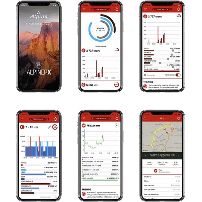 Alpina AlpinerX Alive Smartwatch Schwarz-Beige – Image 8