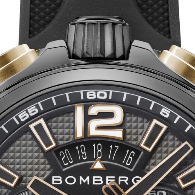 Bomberg Bolt-68 Black & Gold Sapphire Chronograph – Image 6