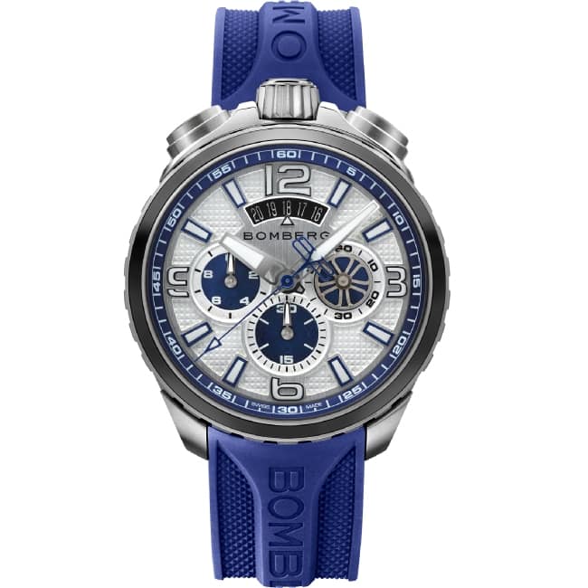 Bomberg Bolt-68 Steel & Blue Sapphire Chronograph