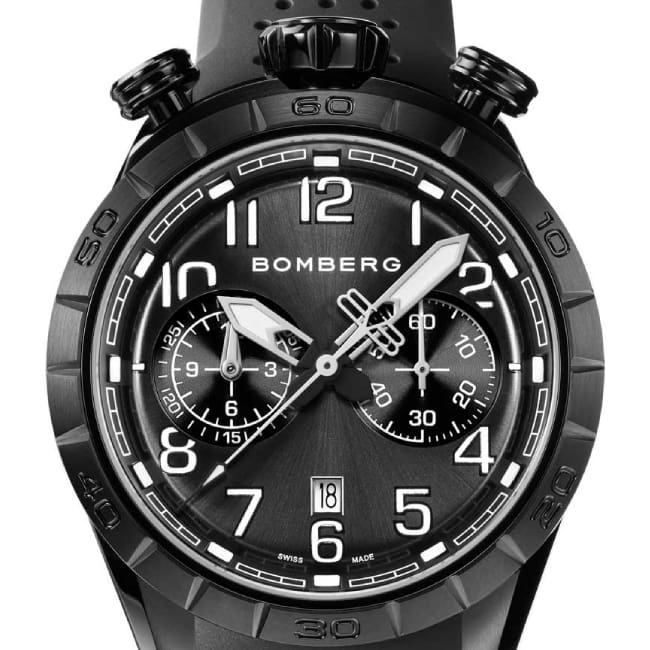 Bomberg BB-68 Pitch Black Chronograph - Image 3