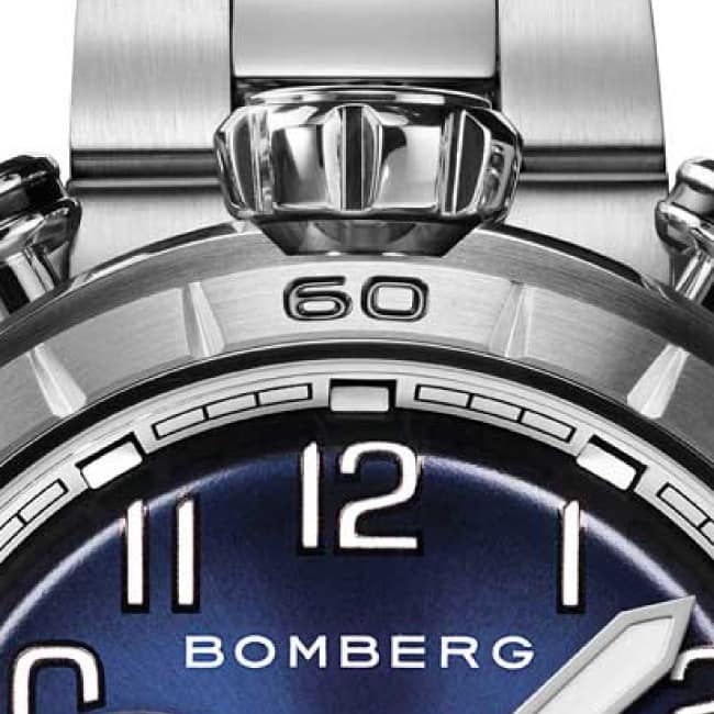 Bomberg BB-68 Dark Blue & Silver Chronograph – Image 5